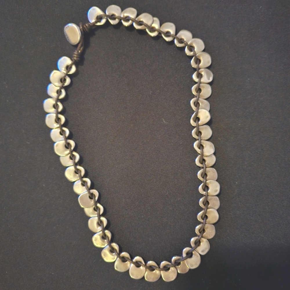 UNO de 50 Silver Discs Necklace